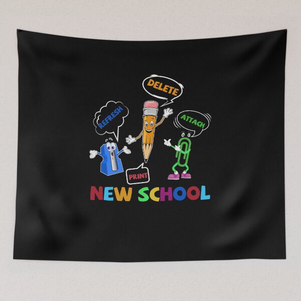 Item preview, Print Refresh Attach Delete New School Supplies designed and sold by joelcleggk10.