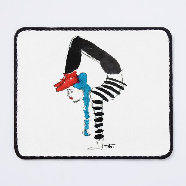 Item preview, Mime gymnast with striped t-shirt designed and sold by Montse Martin Art.