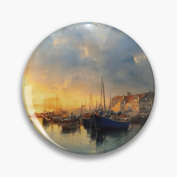 Item preview, A Cornish Harbour at Day's End designed and sold by GrannyMouse.