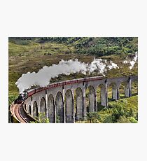 Jacobite Steam Train, Glenfinnan Viaduct, Scotland. Photographic Print