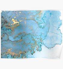 Marmor und Gold Poster