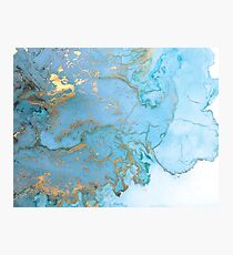 Marble and Gold Photographic Print