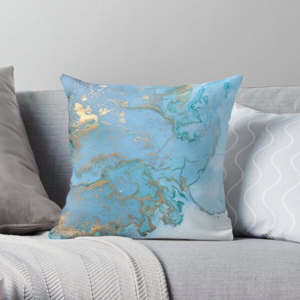 Blue and 2024 gold cushion