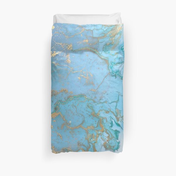 Marble and Gold Duvet Cover