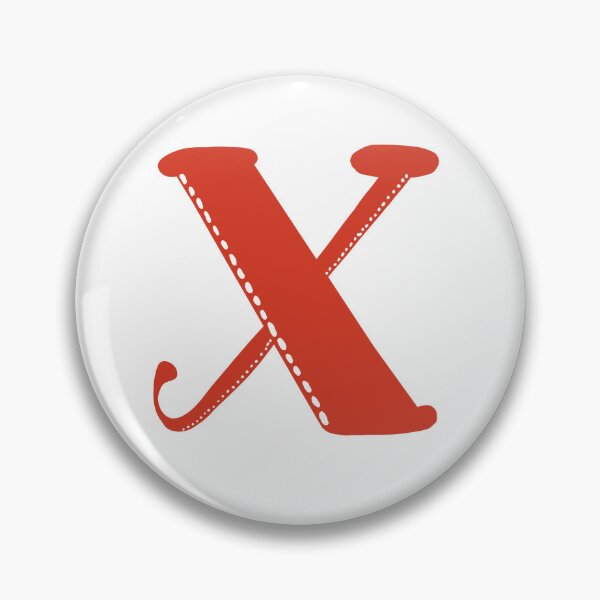Item preview, Letter X Red initial monogram alphabet X capital X designed and sold by Antique-Gifts.