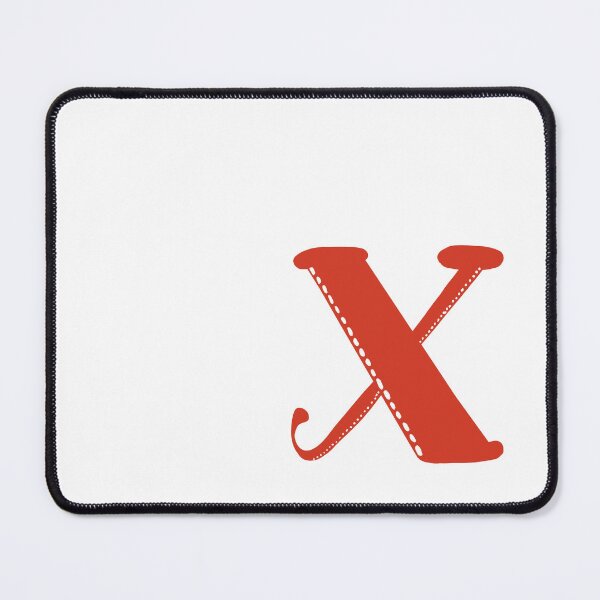 Item preview, Letter X Red initial monogram alphabet X capital X designed and sold by Antique-Gifts.