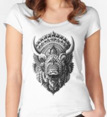 Bison Women's Fitted Scoop T-Shirt