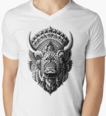Bison Men's V-Neck T-Shirt