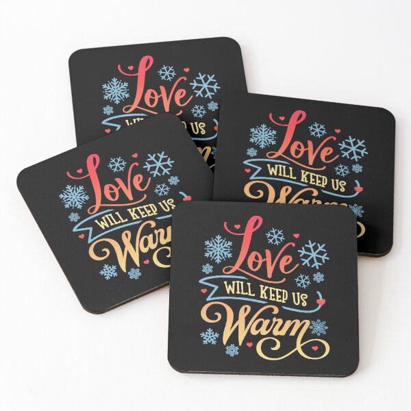 Item preview, Love Will Keep Us Warm, Colorful Winter Design designed and sold by TrulyEpoque.