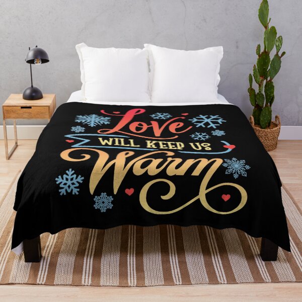 Item preview, Love Will Keep Us Warm, Colorful Winter Design designed and sold by TrulyEpoque.