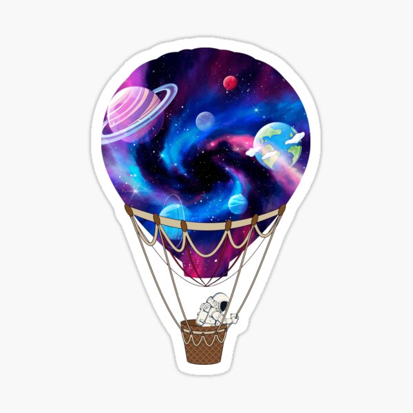 Item preview, Galaxy Hot Air Balloon in The Sky Gifts for Gamers designed and sold by TajfunX.