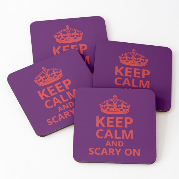 Item preview, Keep Calm And Scary On. Halloween Quote, Halloween Theme, Spooky Vibes designed and sold by DesignHouse07.