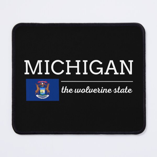 Item preview, MICHIGAN State with Flag designed and sold by philevera.
