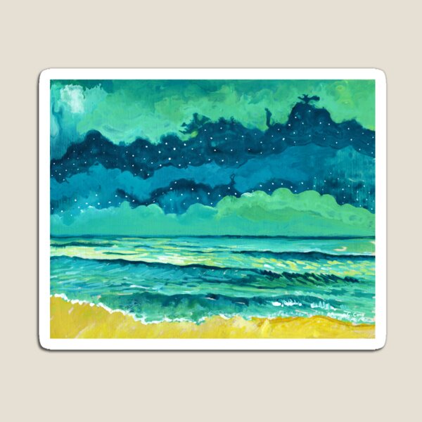 Abstract Seascape IX Magnet