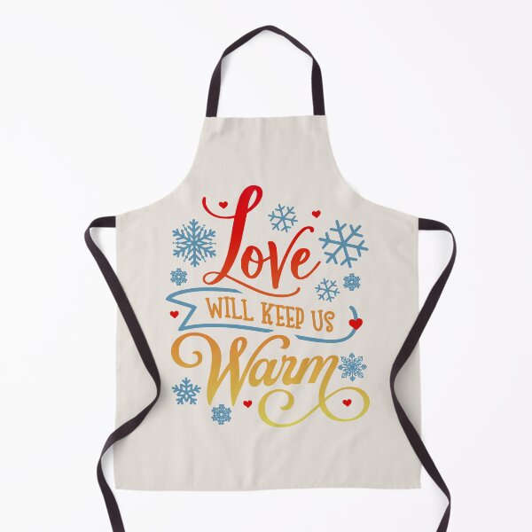 Item preview, Love Will Keep Us Warm, Colorful Winter Design, Cream Background designed and sold by TrulyEpoque.