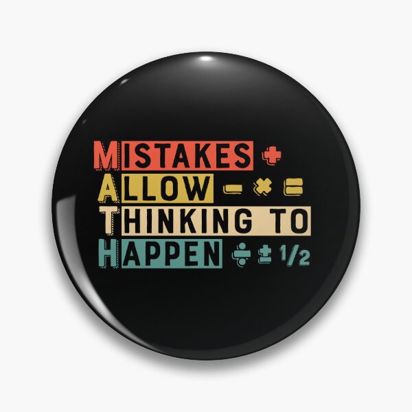 Item preview, Mistakes Allow Thinking to Happen(MATH): A math teacher gift idea for mom, dad, son, daugther designed and sold by Best-Designers.