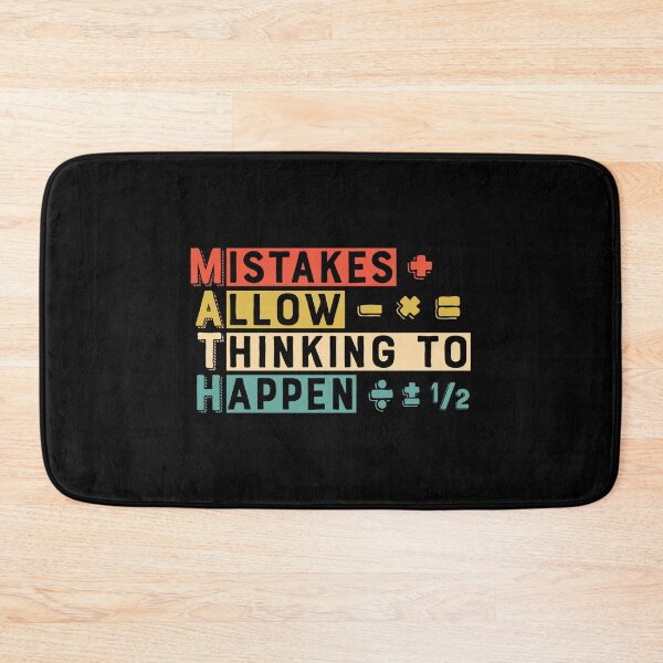 Item preview, Mistakes Allow Thinking to Happen(MATH): A math teacher gift idea for mom, dad, son, daugther designed and sold by Best-Designers.