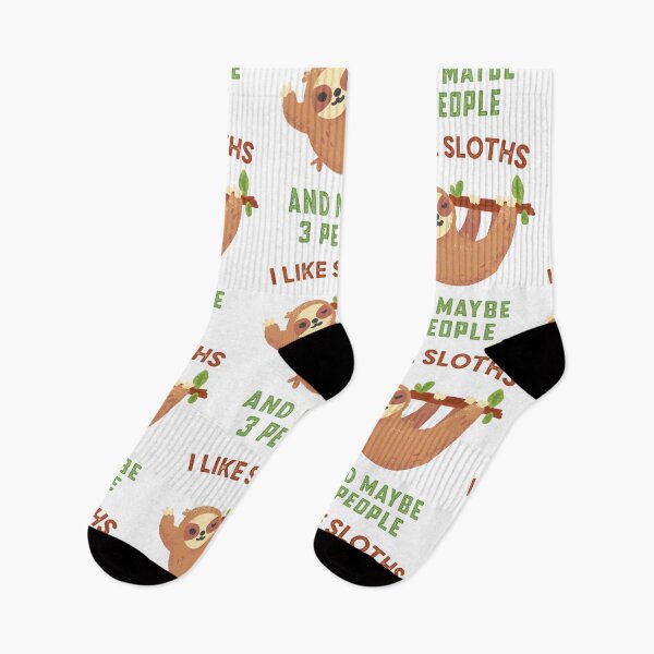 Item preview, I like sloths and maybe 3 people designed and sold by AdelDa19.