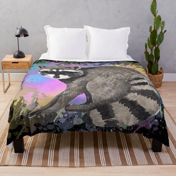 Item preview, racoon watercolor background  designed and sold by ramazis.