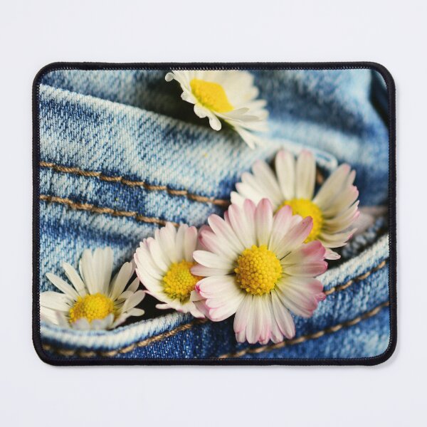 Item preview, Denim with flowers designed and sold by MerWishes.