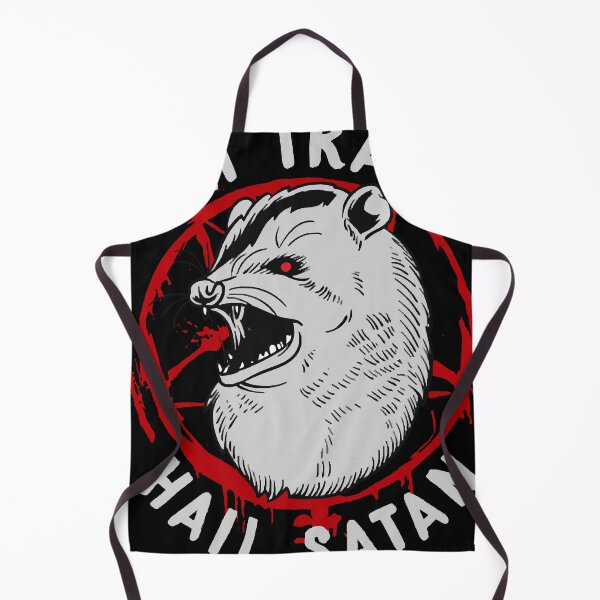 Item preview, Eat Trash Hail Satan Occult Pentagram Possum design designed and sold by BlondellGafanha.