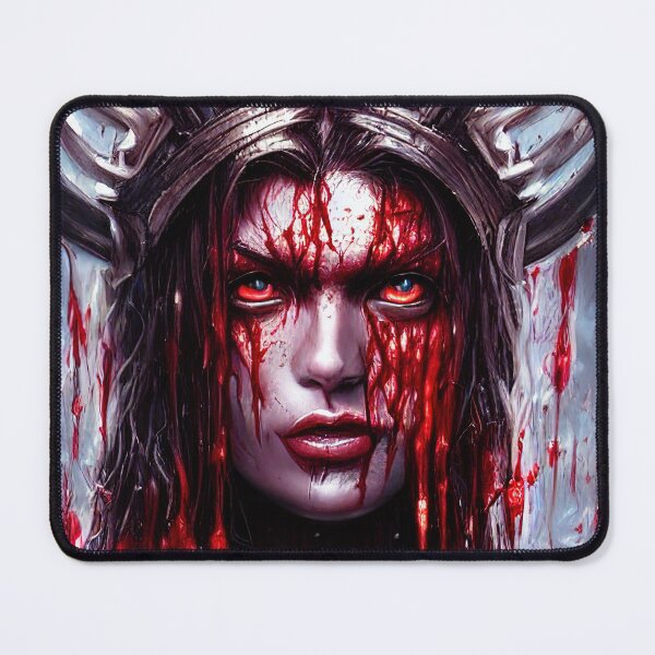 Item preview, Brutal Female Warrior Covered in blood | Demonic King's subordinate | Epic scene of an evil viking warrior covered in blood designed and sold by Petko Georgiev.