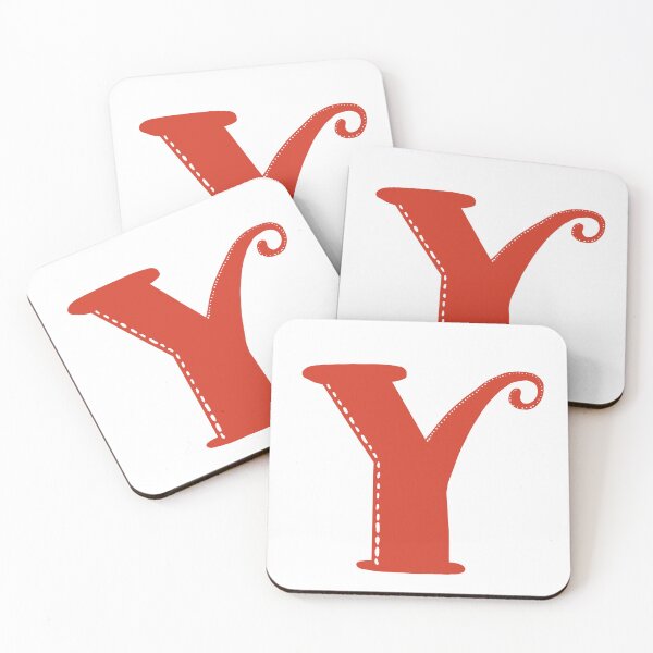 Item preview, Letter Y Red initial monogram alphabet Y capital Y designed and sold by Antique-Gifts.