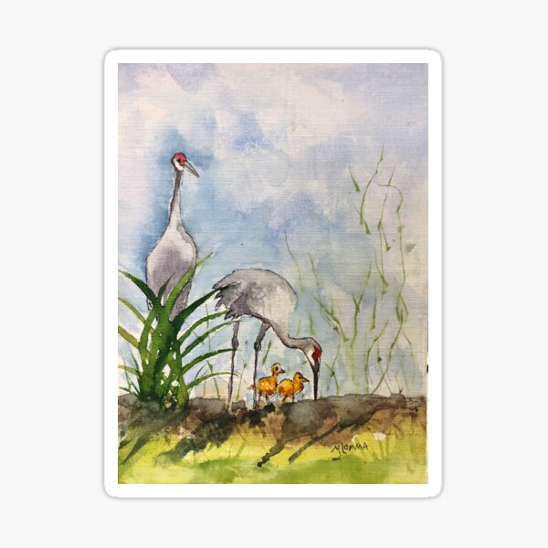 Item preview, Sandhill Crane Family designed and sold by Mary Lomma.