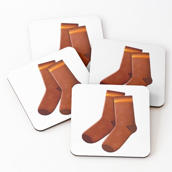 Item preview, Autumn cozy socks in burgundy color designed and sold by mikhaleeevich.