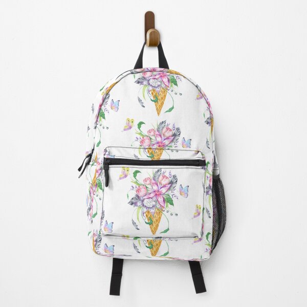 Item preview, Pretty Flower Ice Cream Cone Attracts All The Butterflies designed and sold by CreativNode.