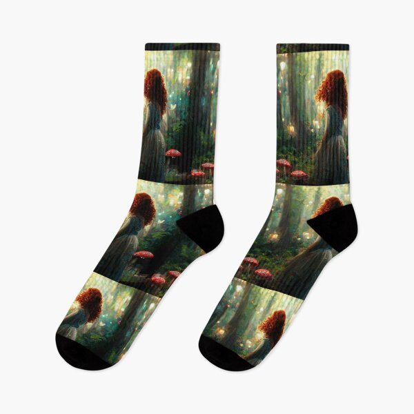 Item preview, Elf woman dancing in the green forest - Fantasy dream designed and sold by Monkyra.