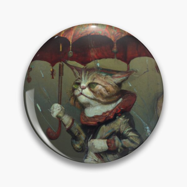 Item preview, Bert the Cat, walking in the rain (Baroque) designed and sold by thecatandkettle.