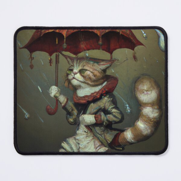 Item preview, Bert the Cat, walking in the rain (Baroque) designed and sold by thecatandkettle.