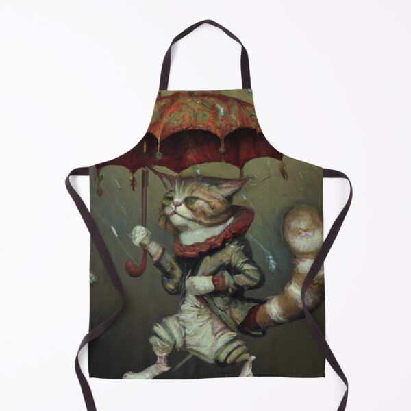 Item preview, Bert the Cat, walking in the rain (Baroque) designed and sold by thecatandkettle.