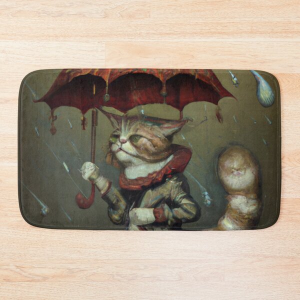 Item preview, Bert the Cat, walking in the rain (Baroque) designed and sold by thecatandkettle.