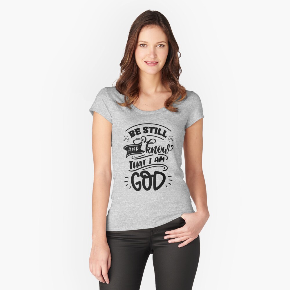 Item preview, Fitted Scoop T-Shirt designed and sold by stillnessgifts.