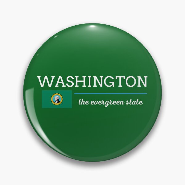 Item preview, WASHINGTON State with Flag designed and sold by philevera.