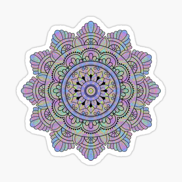 Artikel-Vorschau von Pastellkreide-Mandala, designt und verkauft von AF Stewart Art Designs.