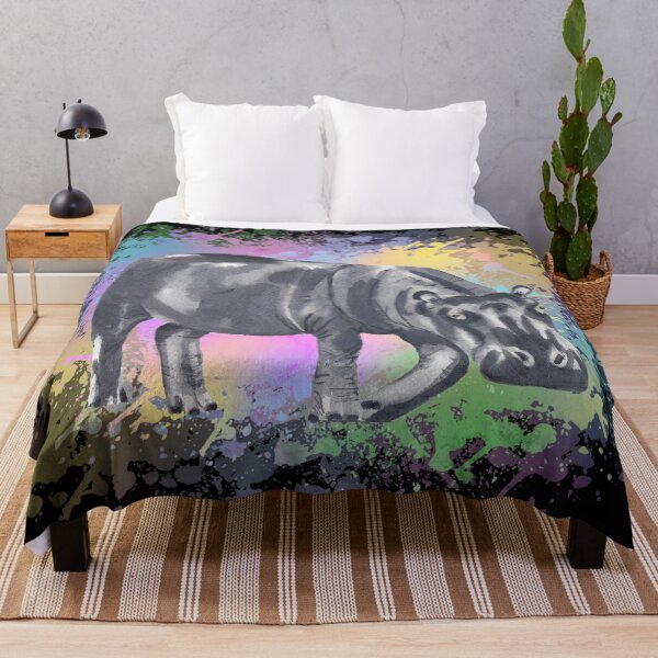 Item preview, Hippo Splatter Background designed and sold by ramazis.