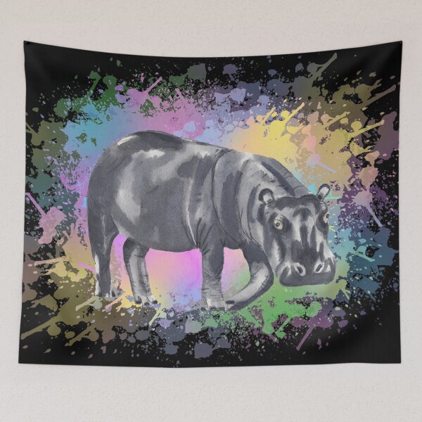 Item preview, Hippo Splatter Background  designed and sold by ramazis.