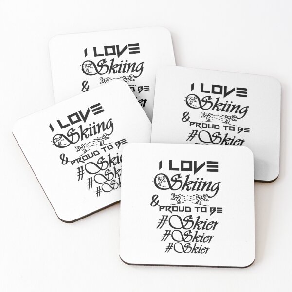 Item preview, I love skiing and proud to be skier, ..V2223. designed and sold by Chakilogy.