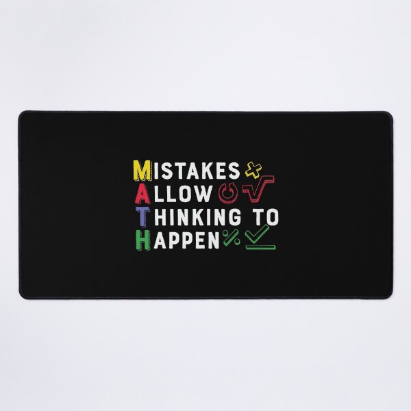Item preview, Mistakes Allow Thinking to Happen(MATH): A math teacher gift idea for mom, dad, son, daugther designed and sold by Best-Designers.