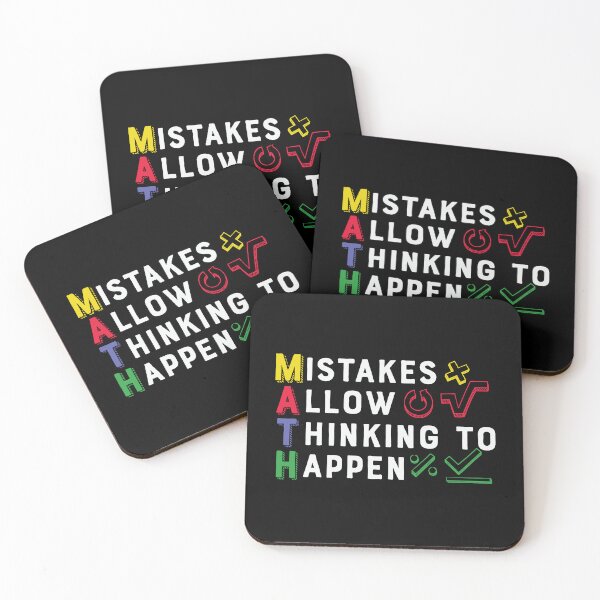 Item preview, Mistakes Allow Thinking to Happen(MATH): A math teacher gift idea for mom, dad, son, daugther designed and sold by Best-Designers.