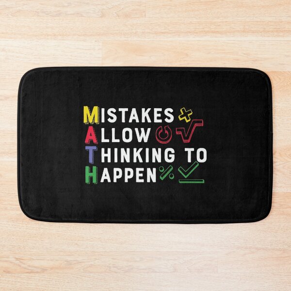 Item preview, Mistakes Allow Thinking to Happen(MATH): A math teacher gift idea for mom, dad, son, daugther designed and sold by Best-Designers.