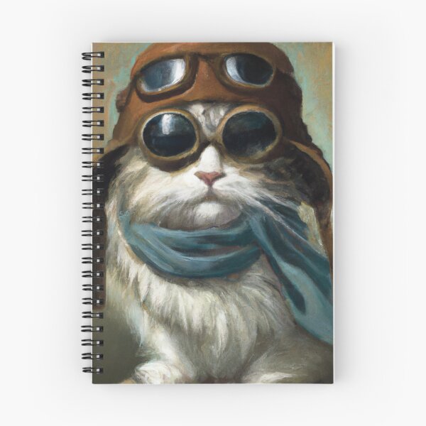 Item preview, Fuzzy the Cat, wearing goggles (Baroque) designed and sold by thecatandkettle.