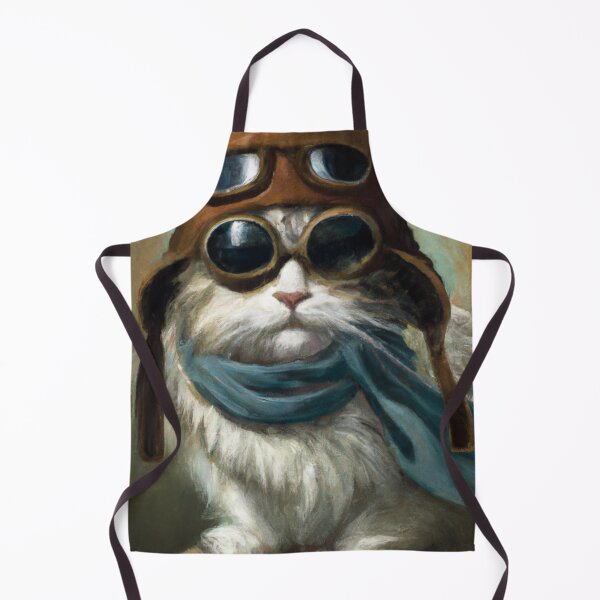 Item preview, Fuzzy the Cat, wearing goggles (Baroque) designed and sold by thecatandkettle.
