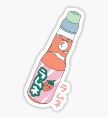 Kawaii Strawberry Soda Drink Sticker