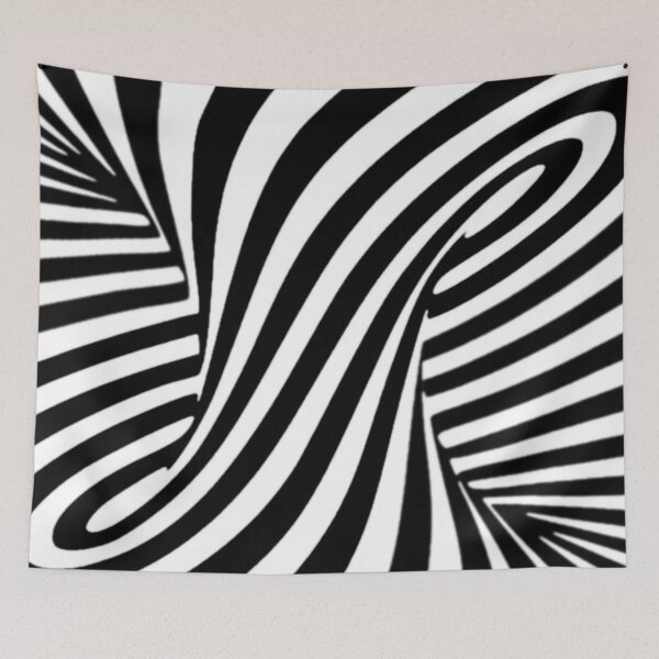 Item preview, Monocromo de vórtice abstracto en blanco y negro designed and sold by Harman83.