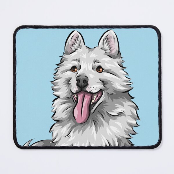 Item preview, White Pomsky | Cute Dog Art designed and sold by shirinsart.