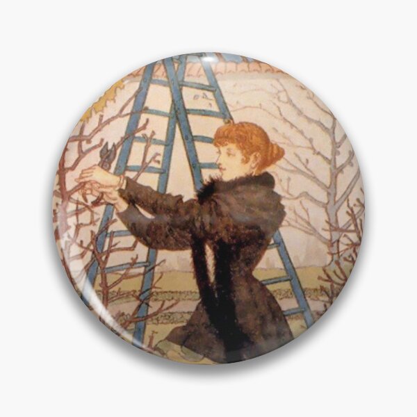 Item preview, February Eugene Grasset La Belle Jardiniere designed and sold by ThePalStore.